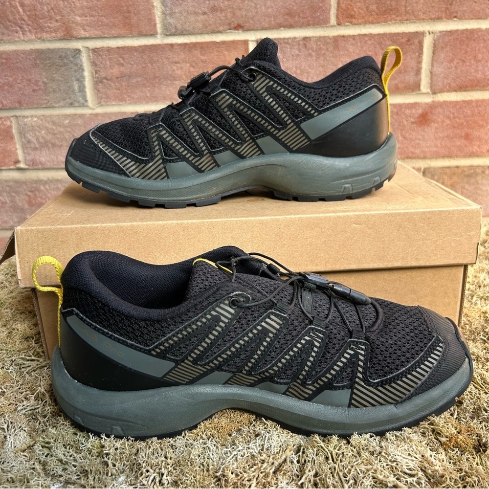 Salomon Xa Pro V8 Trail Running Shoes Blue Gray Yellow Men’s 7.5 - Picture 2 of 8